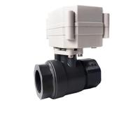 1/2" Electric ball valve PVC AC/DC9-24V, 2 or 3 control wires electric ball valve with signal feedback for garden irrigation(BSP THREAD_CR7 03)