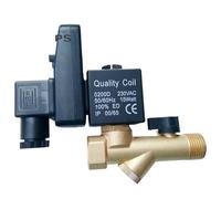 1/2" Electric Timer Water Electronic Drain Solenoid Valve For Air Compressor Condensate Electric Drain(24VAC_OPT-B)