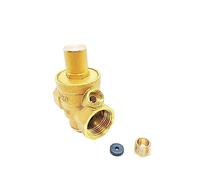 1/2 Et Quot 3/4 1 2 Vanne De Maintien Réduction Pression D'eau En Laiton DN15/DN20/DN25/DN32 Régulateur Jauge Soupape Décharge Réglable(1-1/4",Valve without Gauge)