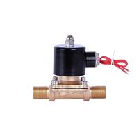 1/2 External Thread Motorized Solenoid Valve Brass Normally Closed AC220V DC24V DC12V For Water Oil Air(AC220V_NORMAL)