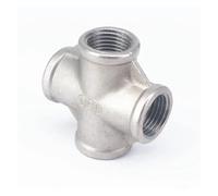 1/2" Female 304 Stainless Steel Cross 4 Way Connector Pipe Fitting water oil air