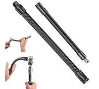 1/2 Flexible Shaft Extension Extender Torque Socket,Flexible Extension Screwdriver Drill Bit Shaft Holder,Ratchet Spanners Electric Wrench Connecting Rod,Universal Shaft Type Drill Bit (Mix)