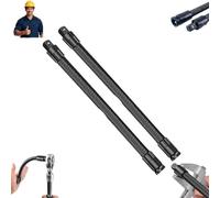 1/2 Flexible Shaft Extension Extender Torque Socket,Ratchet Spanners Electric Wrench ConnectingRod,13.8in 360°Flex Reach ExtensionsBar,Hard-to-reach Fasteners,Portable Hand DriveTool for TightSpaces