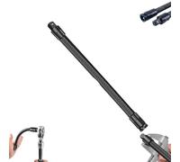 1/2 Flexible Shaft Extension Extender Torque Socket,Ratchet Spanners Electric Wrench ConnectingRod,13.8in 360°Flex Reach ExtensionsBar,Hard-to-reach Fasteners,Portable Hand DriveTool for TightSpaces