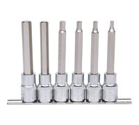 1/2' Jeu De Douilles Tournevis 6 Pans Intérieur Chromeplus, Longues, 6 Pcs. 5-12 Mm