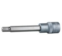 1/2" Llave de vaso con punta para tornillos con encastre hexagonal, larga, 4 mm
