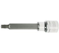 1/2" Llave de vaso con punta para tornillos TX CHROMEplus, larga, T70
