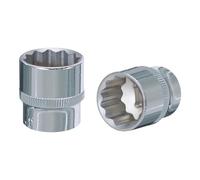 1/2" Llave de vaso de 12 cantos CHROMEplus, 25 mm