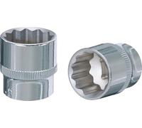 1/2" Llave de vaso de 12 cantos CHROMEplus, 33 mm