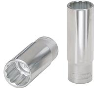 1/2" Llave de vaso de 12 cantos, larga, 21 mm