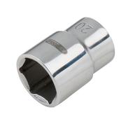 1/2" Llave de vaso hexagonal STAINLESS STEEL, 13 mm