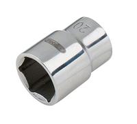 1/2" Llave de vaso hexagonal STAINLESS STEEL, 19 mm