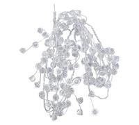 1,2 m de Glace Garland Transparent, Acrylique Crystal Garland Faux Crystal Perle Flexible Wire Decorative Jewel Perle pour scène Artisanat Light for Tree Wedding Birthday Party