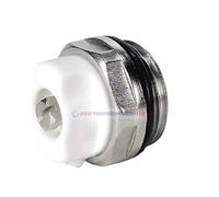 1/2' manuel Blanc Chrome directionnelle Radiateur Purgeur de grille d'aération Plug CP pouce