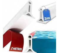 1/2 mètres Profil de douche en silicone 2m, Couvre-plan de travail de cuisine, Bord de bac de douche, Étanchéité de douche, Étanchéité de douche, Étanchéité de salle de bain, Joint en caoutchouc pour