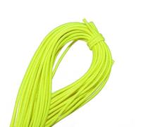 1,2 mm x 20 m de bande élastique tissée pour couture, perles, corde pour bijoux, bricolage, ligne en caoutchouc extensible, bracelet, collier, cordon élastique tressé - Jaune fluo