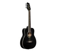 1/2 Noir Dreadnought Guitare Acoustique Avec Table En Bois De Tilleul