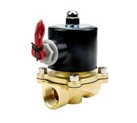 1/2'' Normally Closed Brass Solenoid Valve 24V 12V 220V 110V Water/Gas Solenoid Valves(NPT_24VDC_VITON-SEAL)
