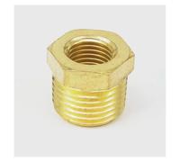 1/2" NPT Male x 1/4" NPT Female Reducing Bushing Brass Pipe Fitting Connector Adapter Air Gas Fuel Water
