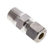 1/2'' NPT mâle x 10S Raccord à compression droit en acier inoxydable 630 Bar DIN 2353