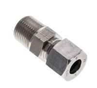 1/2'' NPT mâle x 12S Anneau de coupe droit en acier inoxydable 630 Bar DIN 2353