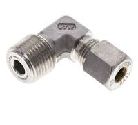 1/2'' NPT mâle x 8S Raccord à compression coudé à 90 degrés en acier inoxydable 630 Bar DIN 2353