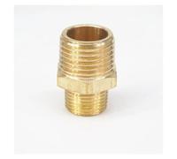 1/2" NPT x 3/8" NPT Male Hex Nipple Reducer Brass Pipe Fitting Connector Adapter Water Gas Oil Fuel Max Pressure 229 PSI