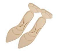 1/2 paire de semelles intérieures en mousse à mémoire de forme pour femme - Semelles intérieures antidérapantes et coupables - Confortables et respirantes - Coussinets de massage (pointu-beige-A, 1