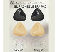 1/2 paires de coussinets de soutien-gorge adhésifs double face - Soutien-gorge adhésif réutilisable avec rembourrage - Soutien-gorge adhésif pour robes, bikinis, coussinets de soutien-gorge A,B,C,DUni