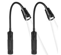 1/2 Pcs Lampe de Barbecue Zoomable avec Base Magnétique, Loues de Grill à LED avec Col en Ajustement Flexible, 40cm Éclairage LED Flexible Réglable à 360° pour Camping, Fête et Réparation de Voitures