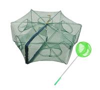 1/2 pcs Pêche Piège à Appâts Pliable Crabe Écrevisses Poisson Vairon Crawdad Crevettes Net Cast Portable