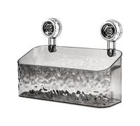 1/2 pcs sans trace adhésif - Panier de mural à ventouse | Panier de salle de bain à ventouse pour salle de bain avec motif glacier, étagère de salle de bain support pour shampooing