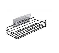 1/2 pcs Support Mural sans Fer à percer étagère de Salle de Bain Porte-shampoing avec Ventouse et branchement pour Salle de Douche Outil de Rangement, 1 étagère