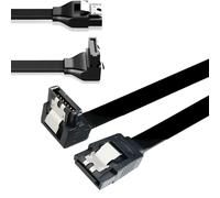 1/2 pièces 50CM SATA 3.0 câble de données haute vitesse Sata III câble adaptateur convertisseur de connexion pour SATA HDD SSD lecteur CD graveur de bureau 2PCS Right-Angle