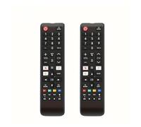 1/2 pièces BN5901315A télécommande Universelle for TV Compatible LCD HD 3D modèles de téléviseurs intelligents(2pcs Black)