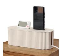 1/2 Pièces Boîte De Rangement Pour Câbles - Boîte Pour Multiprises | Boîtes De Rangement De Câbles De Prise Portables | Cache-cordon Flexible Et Boîte De Gestion, Cache D'extension De Stockage