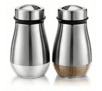 1/2 pièces Ensemble de salière et poivrière - Salière avec trous de versement réglables - Distributeur d'épices rechargeables 1 pièce,2 piècesVerre
