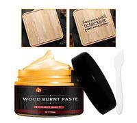 1/2 pièces Gel à bois - Pâte à brûler facile à appliquer | Pâte À Bois Bricolage, Ensemble D'outils Pyrogravure pour L'artisanat du Bois, Marqueur Brûlure Crème Gravure Non Toxique pour Papier