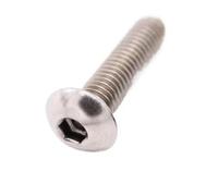 1/2 pièces M2.5 M3 M5 M6 M8 M10 M12 304 A2-70 trou creux en acier inoxydable à travers l'air sortie Allen hexagone douille hexagonale bouton tête boulon vis(6mm,M5 2pcs)