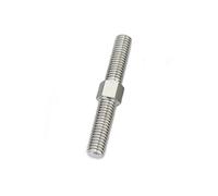 1/2 pièces M3 - M16 304 bâton de barre filetée à double tête en acier inoxydable filetage gauche et droit boulons à tige filetée à double extrémité L = 30 mm-80 mm(60mm,M6(1Pcs))