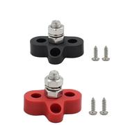 1/2 pièces M6/M8 bornier de jonction goujon barre omnibus robuste batterie Distribution d'énergie DC 48V barre omnibus(M8 Single Stud RandB)