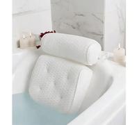 1/2 pièces Oreiller de baignoire avec ventouse antidérapante, utilisé pour le soutien du cou et du dos, accessoires de salle de bain à la maison, oreiller de baignoire en maille 3D, oreiller de spa, o