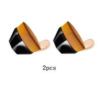 1/2 Pièces Pinceau De Maquillage Magique Poudre Fard À Joues Brosse Fond De Teint Professionnel Pinceau De Maquillage Grands Cosmétiques Maquillage De Base Souple.No Box-2pcs.