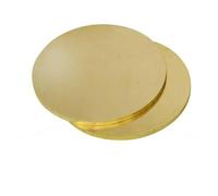 1-2 pièces plaque métallique disque en laiton plaque ronde diamètre 20-200 mm cuivre massif mécanique(Thicknesses 1.5mm,200mm (1pcs))