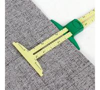 1/2 pièces Règle de couture 5-en-1 avec échelle en pouces, jauge de mesure pour patchwork, matelassage, tailleur, aide de taille, jauge coulissante en aluminium et plastique, Fête nationale saoudienne