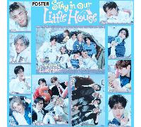 1-2 pièces /Skz/STAY Affiche, "Reste dans notre petite maison" Affiche, Affiche de produits dérivés de concert de célébrités, Affiche autocollante, Affiche avec colle de support, Peut être collée sur 