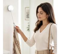 1/2 pinces à serviette extensibles sans perçage, auto-adhésives, crochet rétractable pour cuisine, salle de bain, rangement, maison, hôtel, 1 pièce