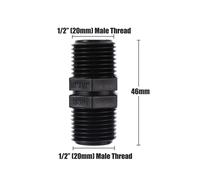 1/2 po 3/4 po 1,5 po 2,5 po 2,5 po raccord de connexion gaine mâle mâle adaptateur isocèle connecteur d'eau d'irrigation agricole connecteur de couplage #F