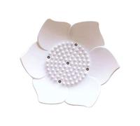 1/2 porte-éponge - Support de barre de savon de nettoyage en forme de fleur | Facile à nettoyer, design floral pour douche, salle de bain, cuisine | 13 x 13 x 4 cm