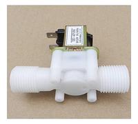 1/2 quot; Électrovanne en plastique 12V 24V 220V, distributeur magnétique de Machine à laver, eau potable, contrôleur de pression pneumatique, interrupteur 1 pièces(220v,0.5 Inch)